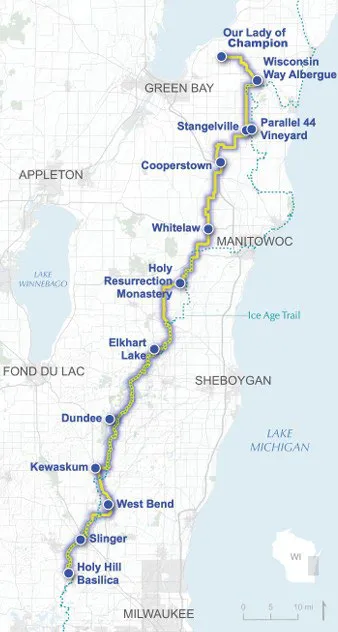 Map of the Wisconsin Way